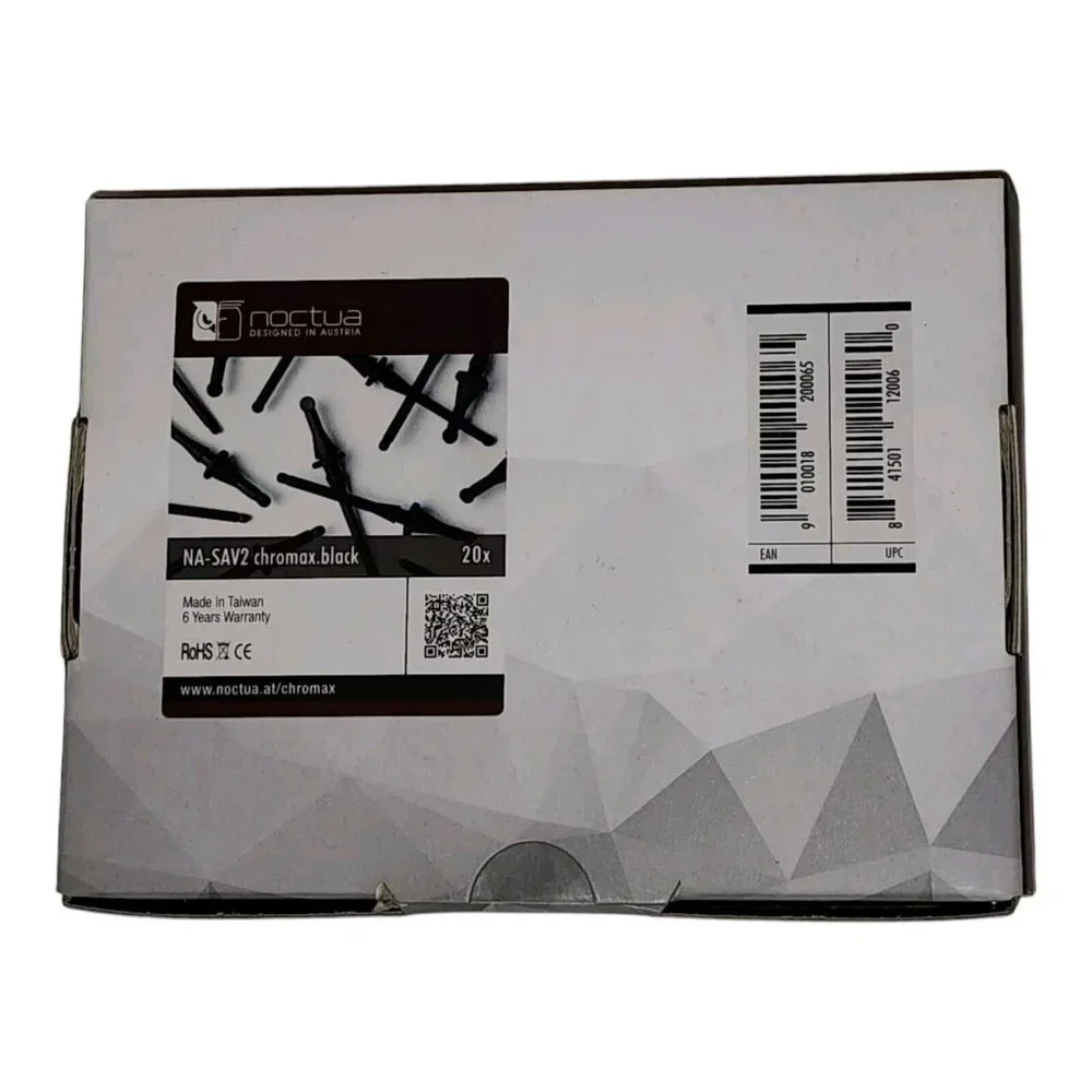 Noctua NA-SAVP1 Chromax Black ANTI-VIBRATION PADS 16x 120mm/140mm